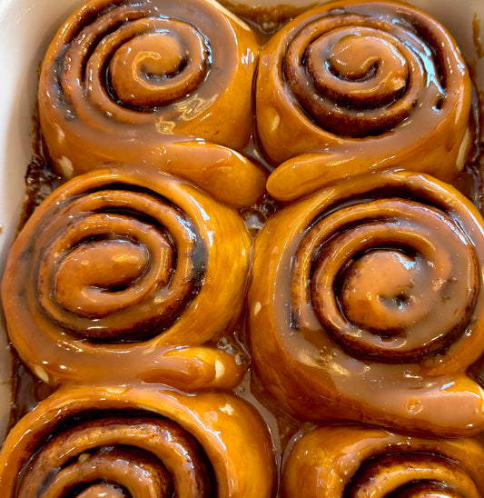 Sticky Toffee Cinnamon Rolls