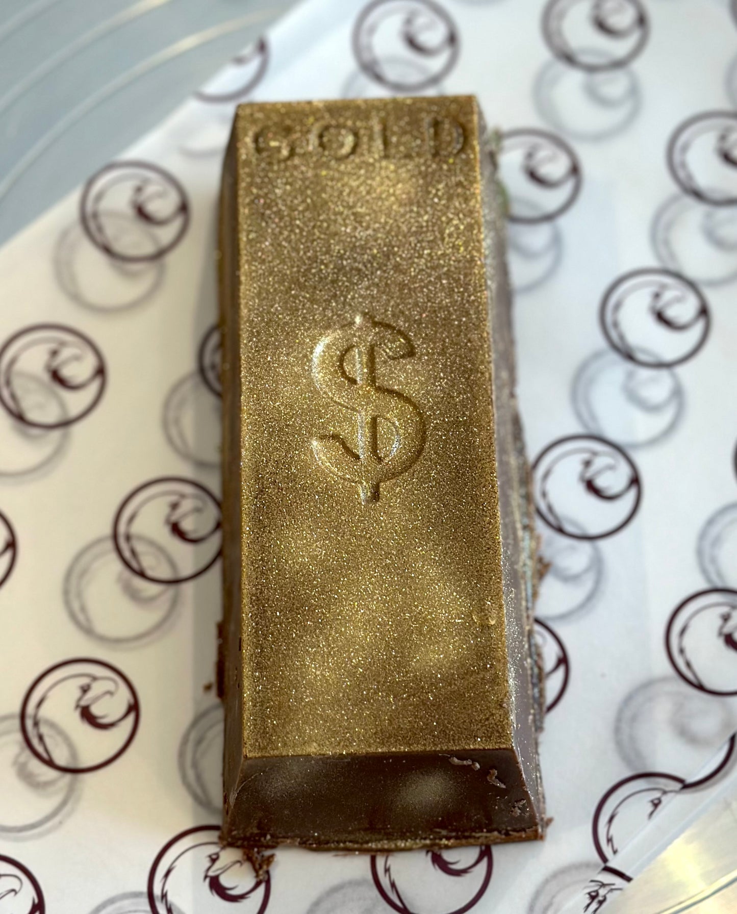 Gold Nutella & Pistachio Chocolate Bar